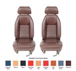 TR4-6 Suffolk Seats with Head Rests - Vinyl - Pair - RR1541